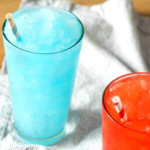 Frozen Red and Blue Slushies